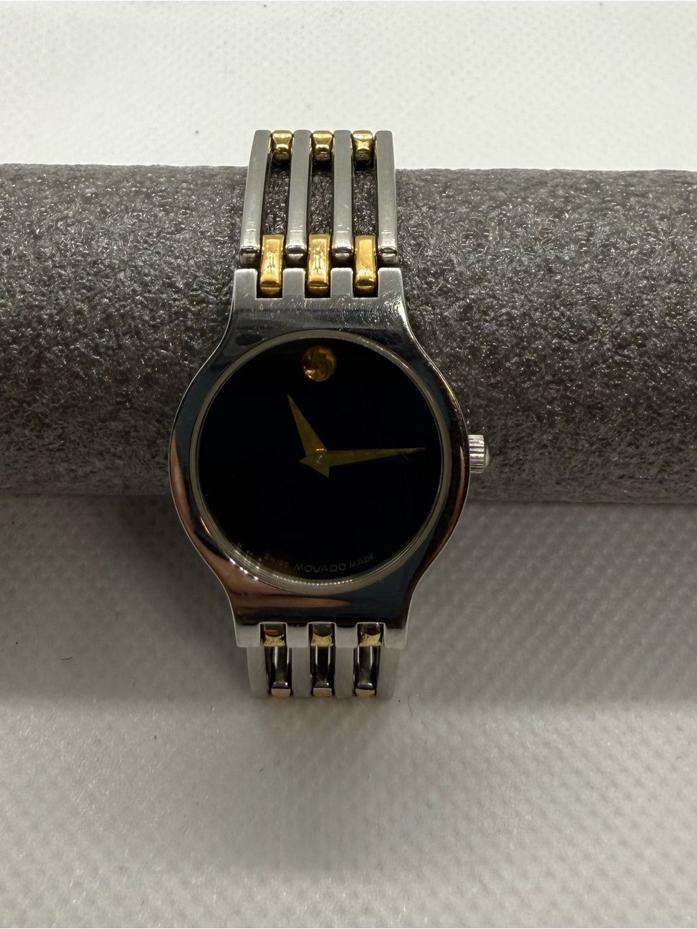 Movado Esperanza 23mm Two-Tone Black Dial Stainless Steel Women’s Watch